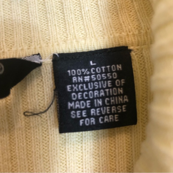 Reference Point New York Ribbed Striped Turtleneck Sweater. Size L - Picture 4 of 5